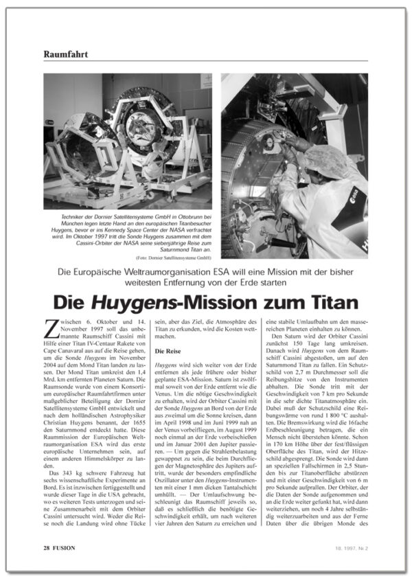 FUSION-Ausgabe 02/1997 - INHALT 3