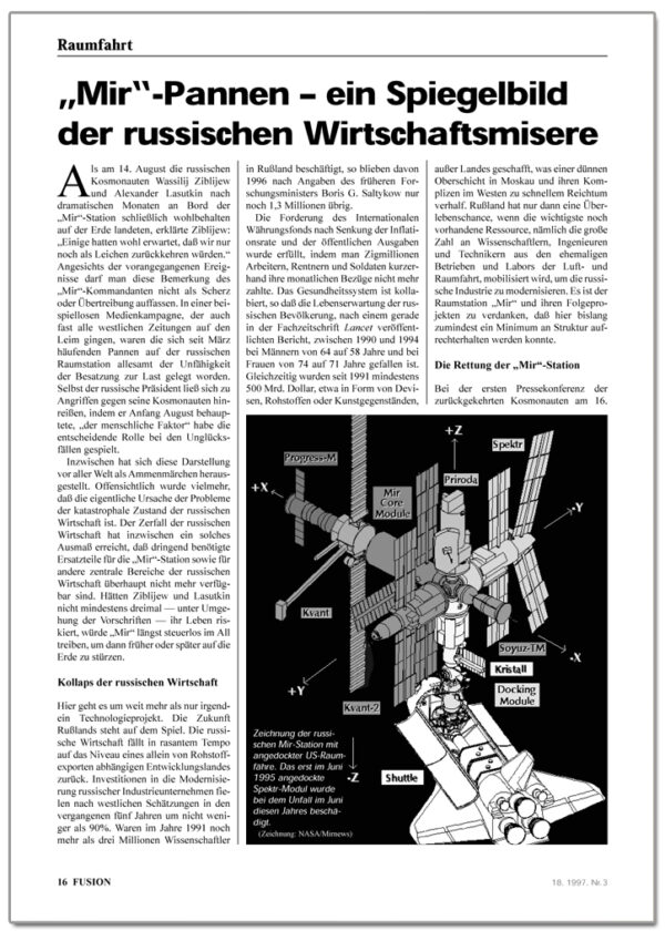 FUSION-Ausgabe 03/1997 - INHALT 3