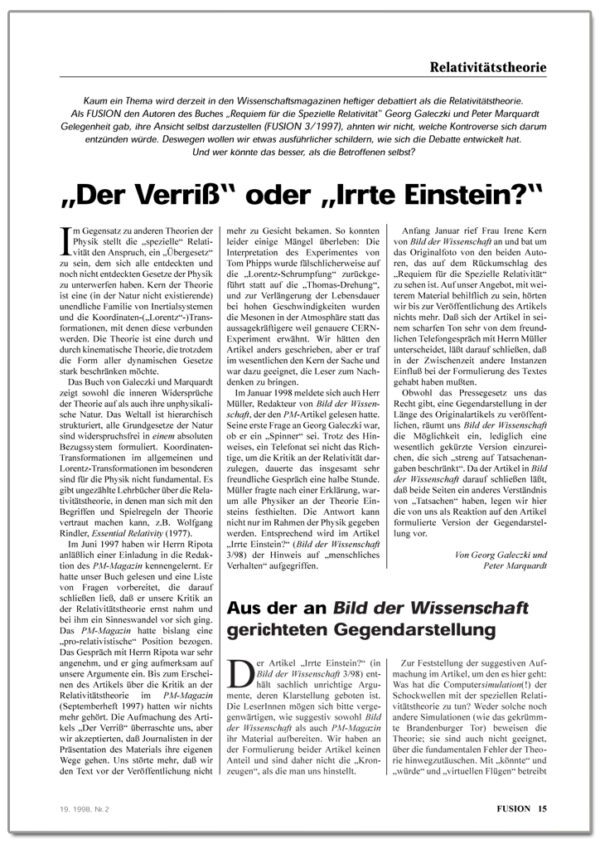 FUSION-Ausgabe 02/1998 - INHALT 2