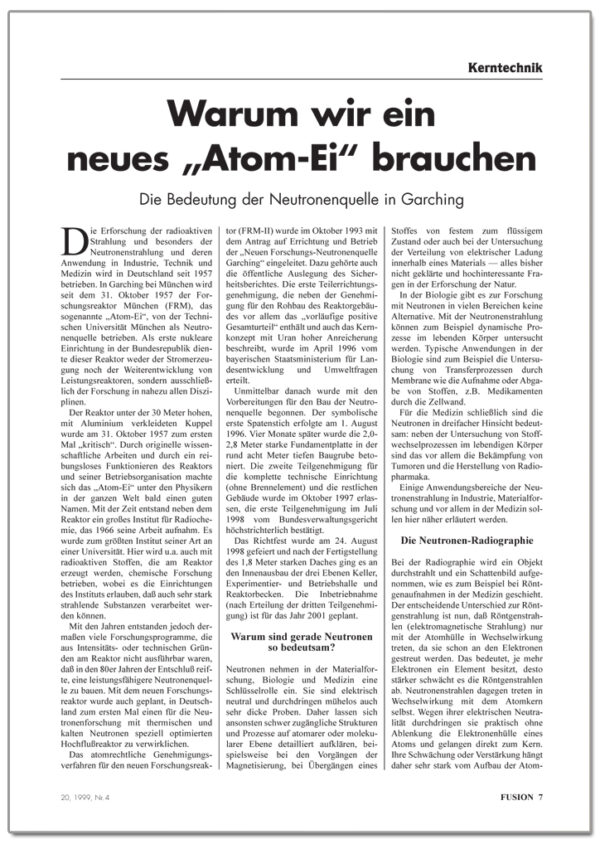 FUSION-Ausgabe 04/1999 - INHALT 1