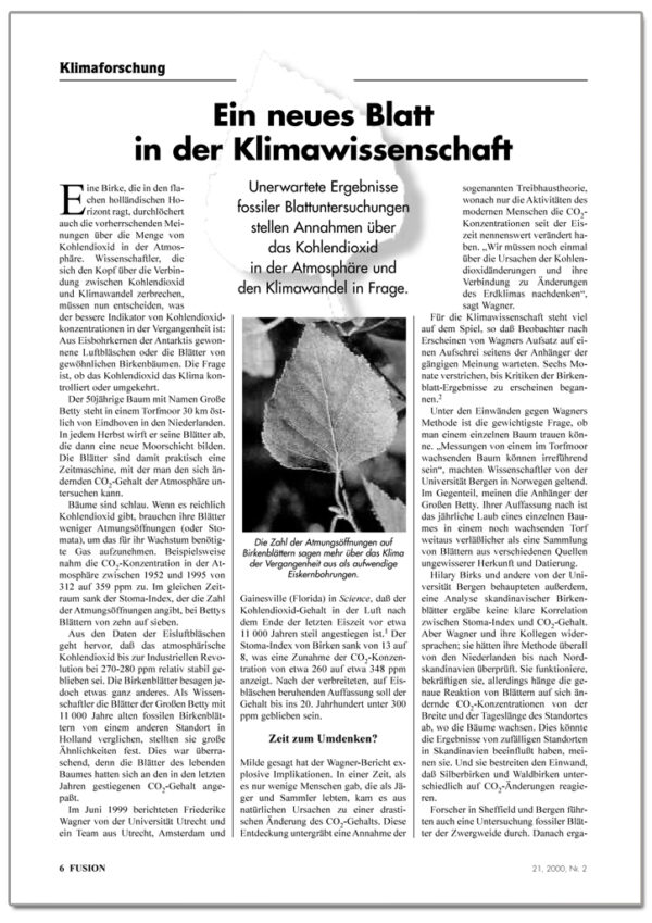 FUSION-Ausgabe 02/2000 - INHALT 1