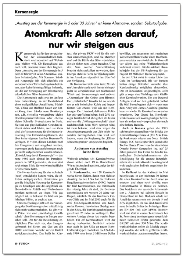 FUSION-Ausgabe 03/2000 - INHALT 2