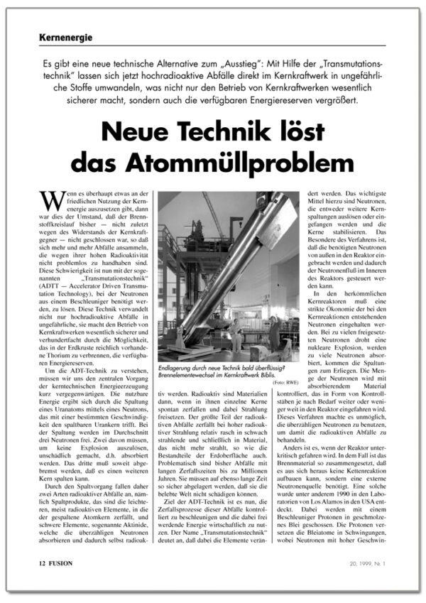 FUSION-Ausgabe 01/1999 - INHALT 2