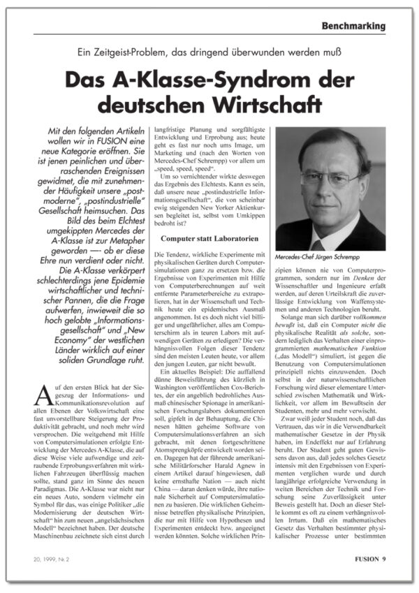 FUSION-Ausgabe 02/1999 - INHALT 1