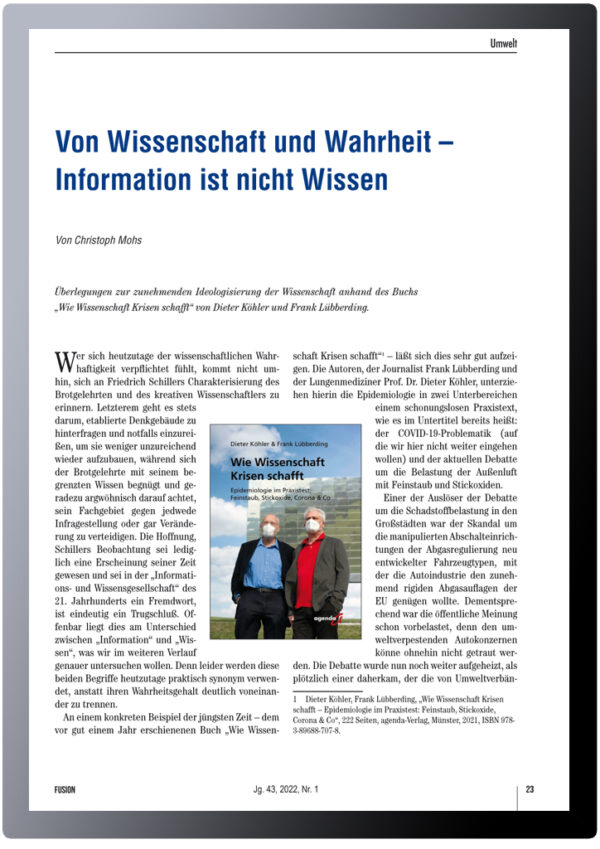 FUSION-Ausgabe 01/2022 - INHALT 3