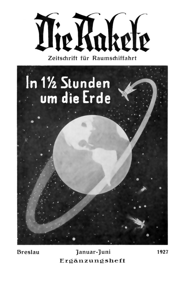 Die erste Ausgabe der Zeitschrift Die Rakete stellte das Ziel des Vereins für Raumschiffahrt bereits auf dem Umschlag dar – ein Raumgefährt ins All zu setzen. Zwei Jahre lang unterrichtete die Zeitschrift monatlich ihre breitgestreute Leserschaft über die jüngsten Entwicklungen in allen Bereichen der Raumfahrt und angrenzender Wissenschaftszweige.